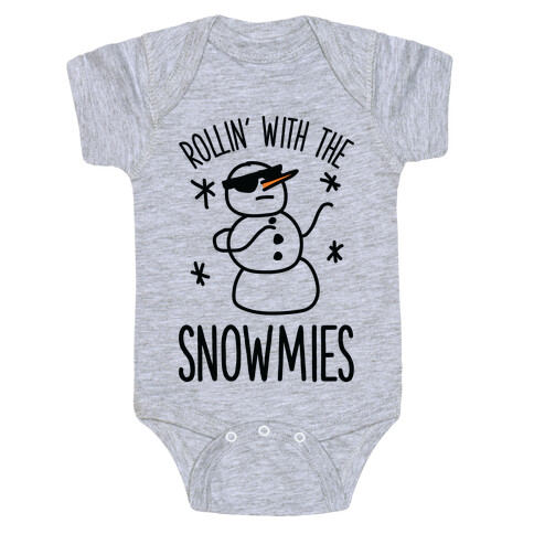Rollin' With The Snowmies Baby One-Piece