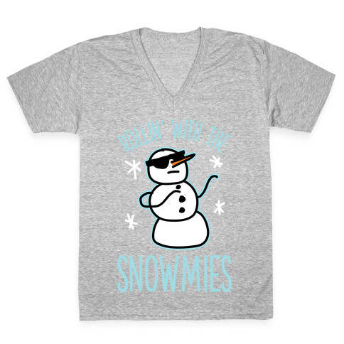 Rollin' With The Snowmies V-Neck Tee Shirt