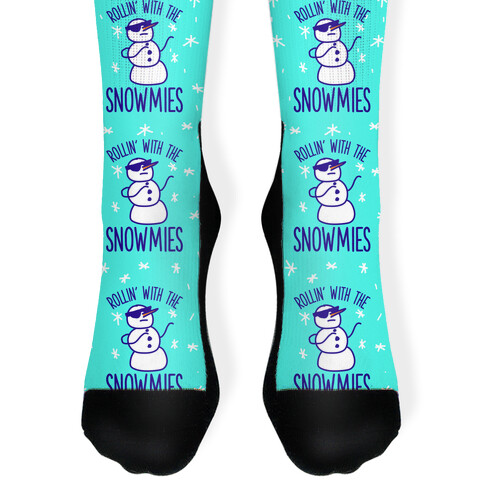 Rollin' With The Snowmies Sock