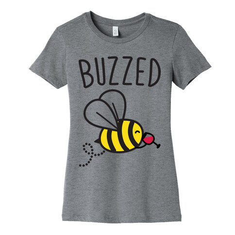 Buzzed Wine Bee Womens T-Shirt