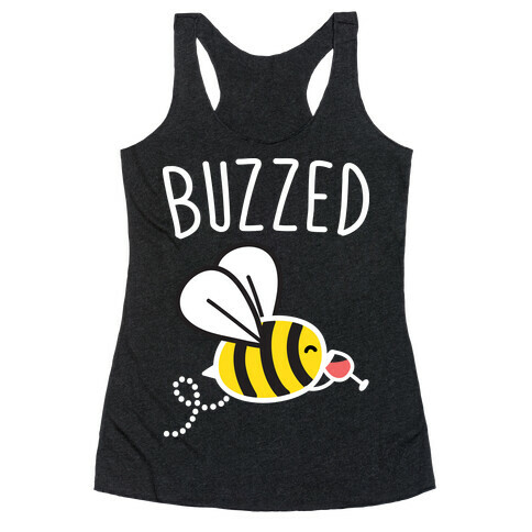 Buzzed Wine Bee Racerback Tank Top