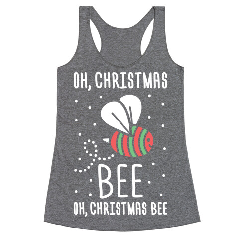 Oh, Christmas Bee Racerback Tank Top