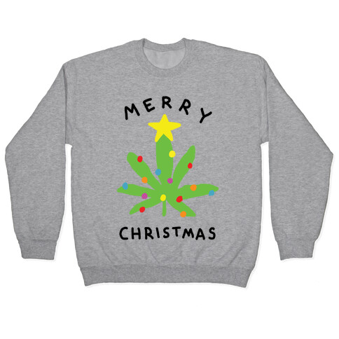 Merry Christmas Pot Leaf Pullover