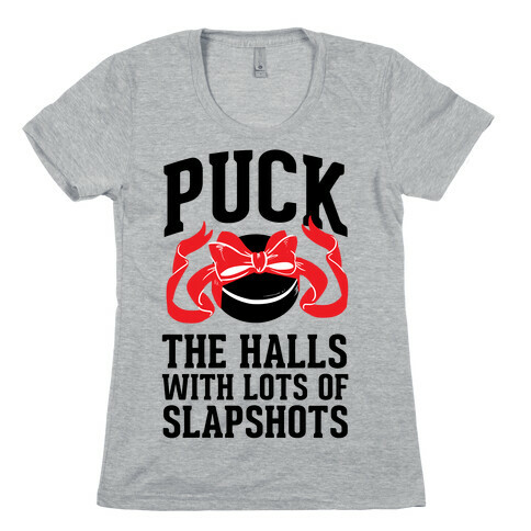 Puck the Halls Womens T-Shirt