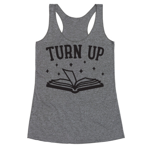 Turn Up Book Racerback Tank Top