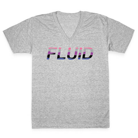 Fluid Waves V-Neck Tee Shirt
