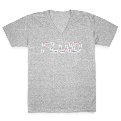 Fluid Waves V-Neck Tee Shirt