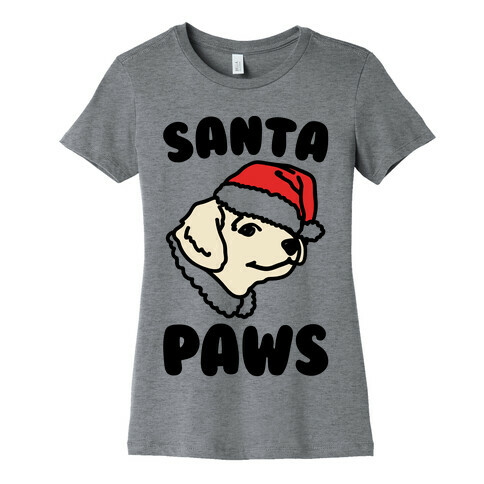 Santa Paws  Womens T-Shirt