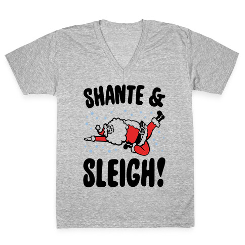 Shante & Sleigh Parody V-Neck Tee Shirt