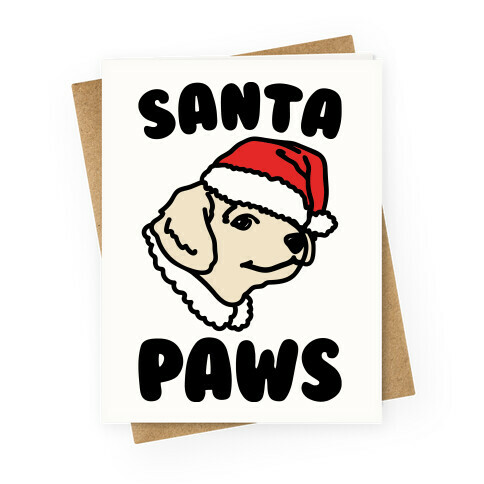 Santa Paws  Greeting Card