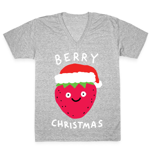 Berry Christmas V-Neck Tee Shirt