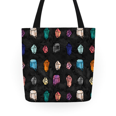 Watercolor Crystal Pattern Tote