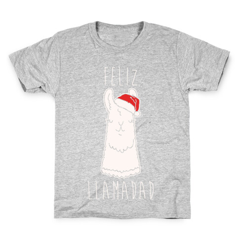 Feliz Llamadad Parody White Print Kids T-Shirt