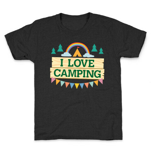 I Love Camping (Pocket Camp Parody) Kids T-Shirt