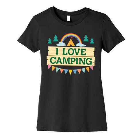 I Love Camping (Pocket Camp Parody) Womens T-Shirt