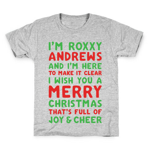 I'm Roxxxy Andrews Christmas Parody Kids T-Shirt