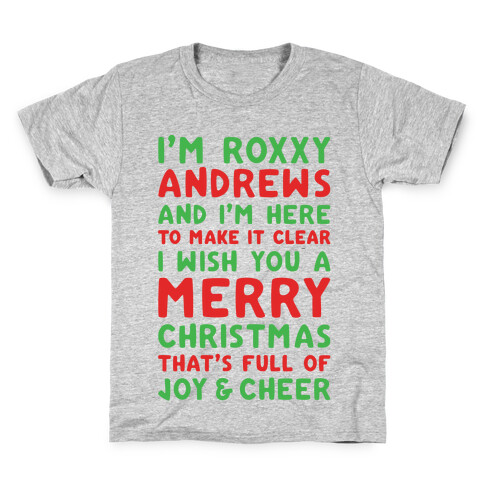 I'm Roxxxy Andrews Christmas Parody White Print Kids T-Shirt