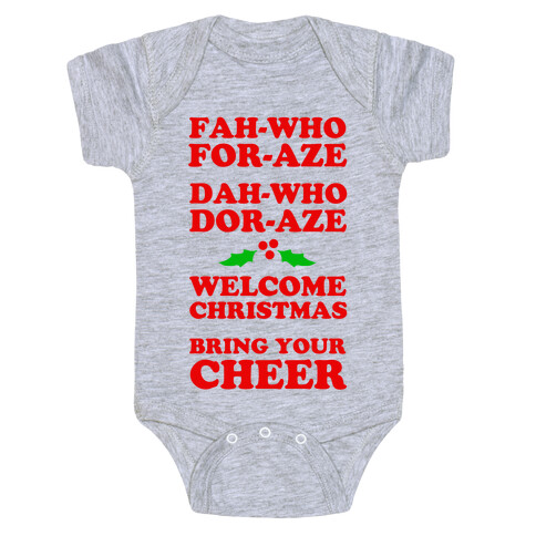 Fah-Who For-Aze Baby One-Piece