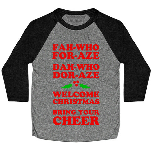 Fah-Who For-Aze Baseball Tee