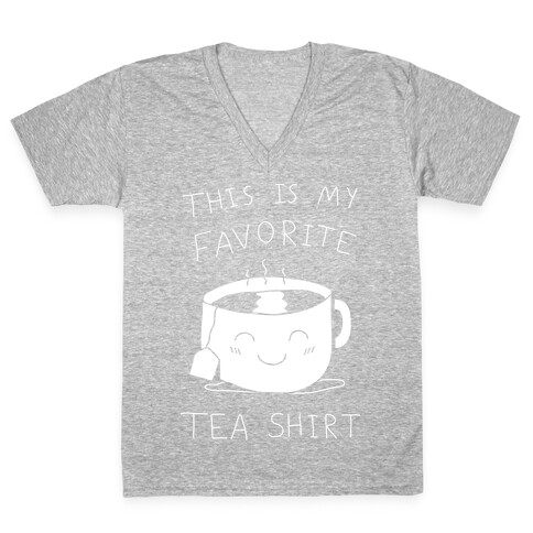 This Is My Favorite Tea Shirt V-Neck Tee Shirt