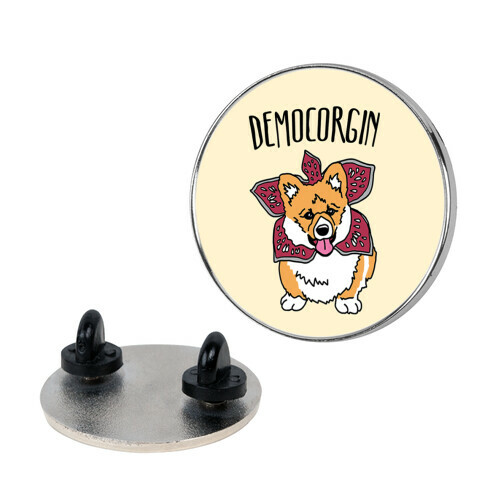 Democorgin Parody Pin