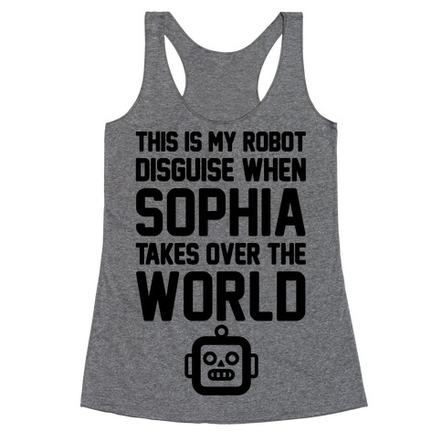 Robot Disguise  Racerback Tank Top