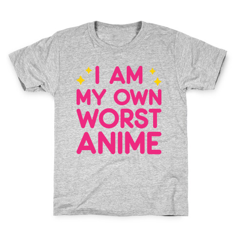 I Am My Own Worst Anime Kids T-Shirt