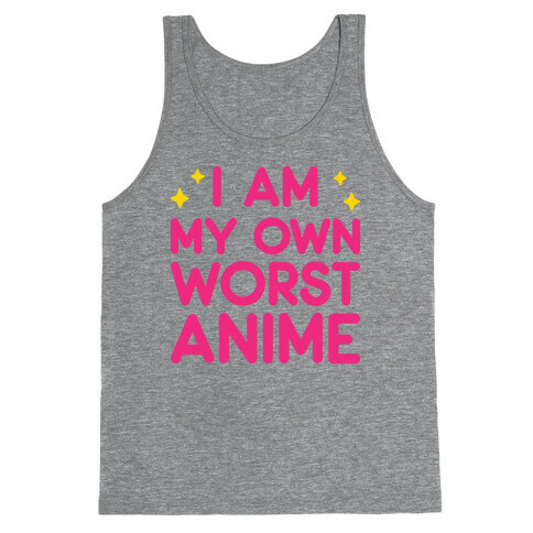 I Am My Own Worst Anime Tank Top