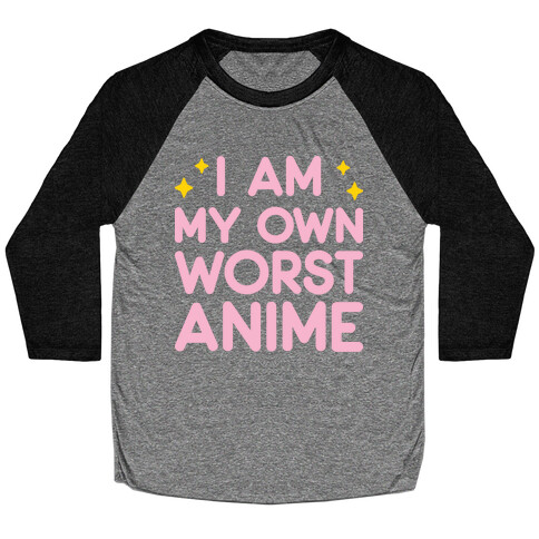 I Am My Own Worst Anime Baseball Tee