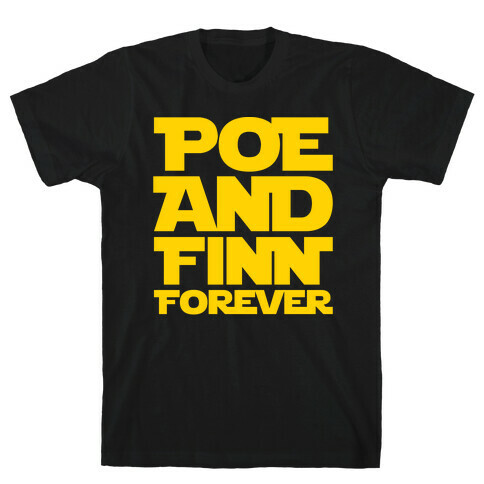 Poe and Finn Forever White Print T-Shirt