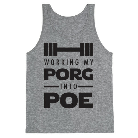 Working My Porg Into Poe Tank Top