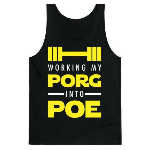 Working My Porg Into Poe Tank Top