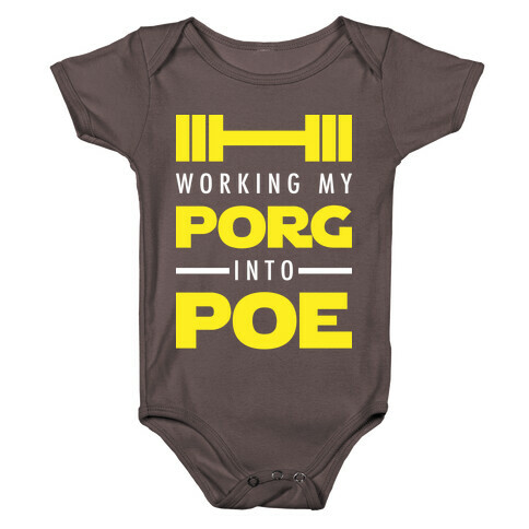 Working My Porg Into Poe Baby One-Piece