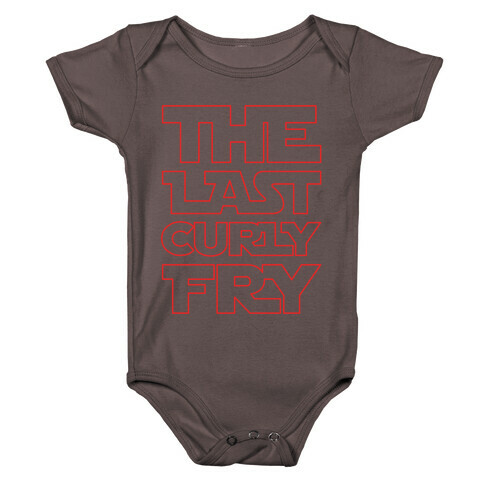 The Last Curly Fry Parody White Print Baby One-Piece