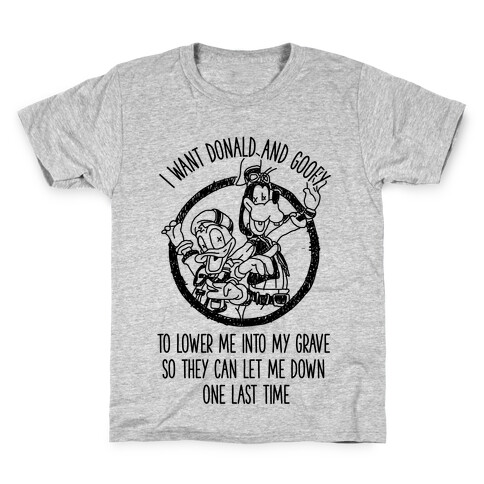 Donald and Goofy Let Me Down Kids T-Shirt