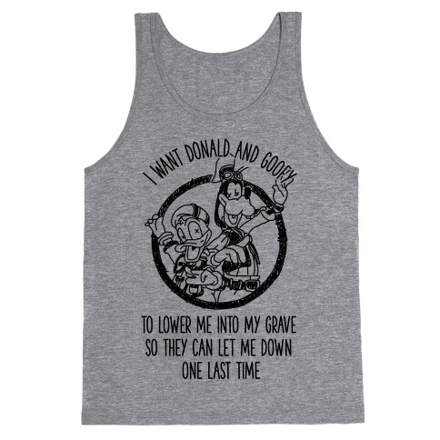 Donald and Goofy Let Me Down Tank Top