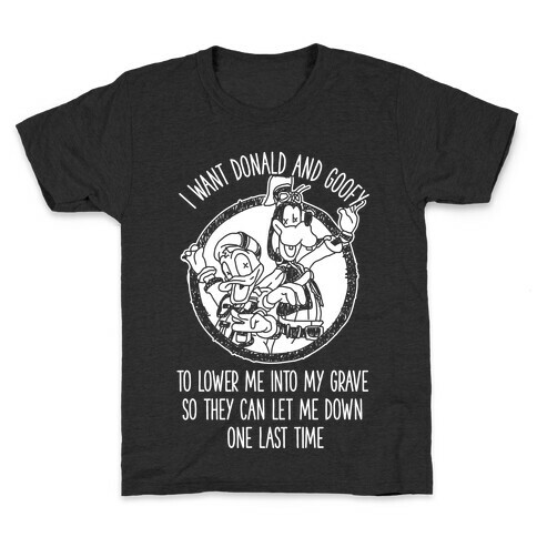 Donald and Goofy Let Me Down Kids T-Shirt