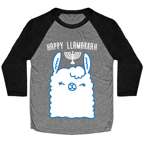 Happy Llamakkah Baseball Tee