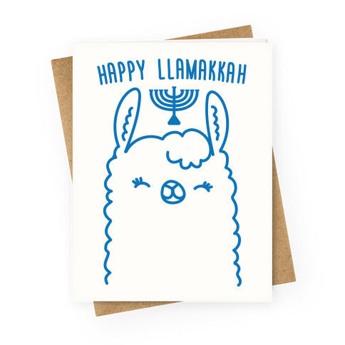 Happy Llamakkah Greeting Card