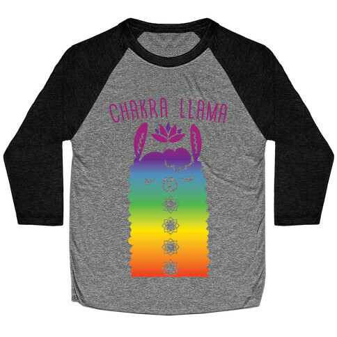 Chakra Llama Baseball Tee