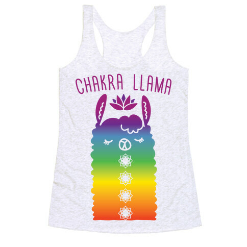 Chakra Llama Racerback Tank Top