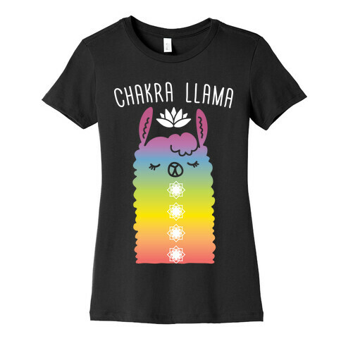 Chakra Llama Womens T-Shirt