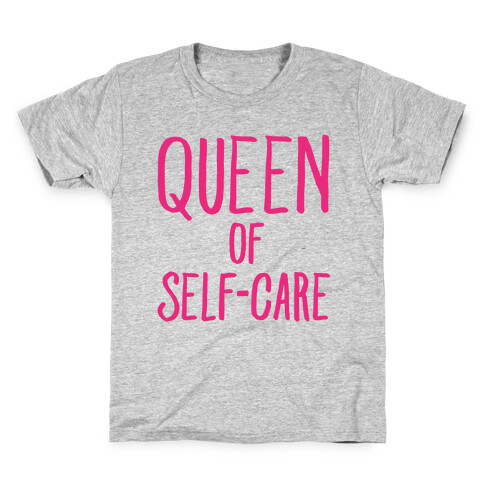 Queen of Self-Care Kids T-Shirt
