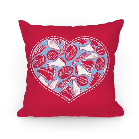 Meat Pattern Love Pillow