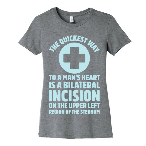 The Quickest Way To a Mans Heart Womens T-Shirt