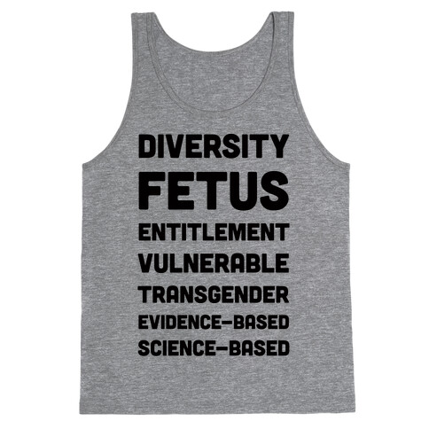 CDC Banned Words Tank Top