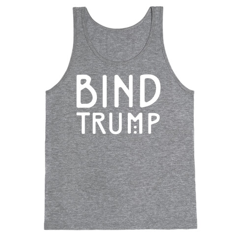 Bind Trump White Print Tank Top