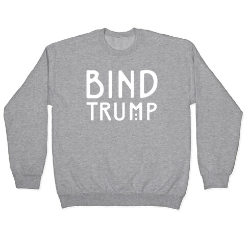 Bind Trump White Print Pullover