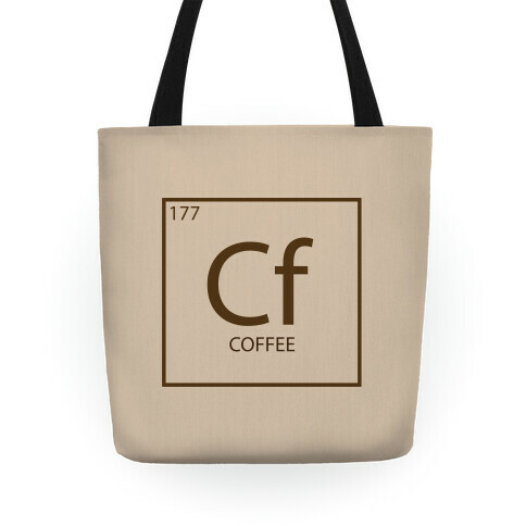 Coffee Periodic Element Tote