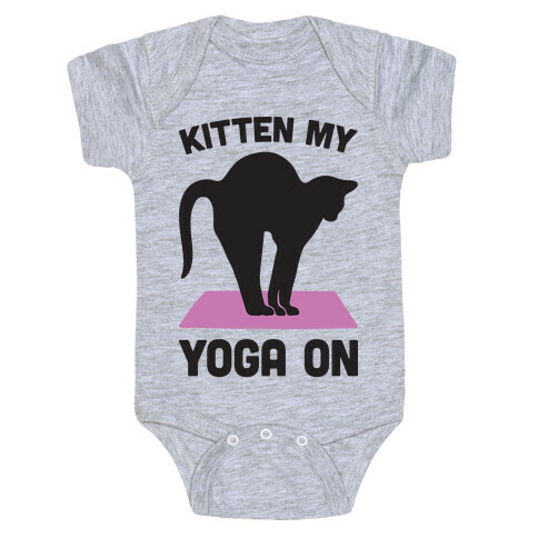 Kitten My Yoga On Baby One-Piece